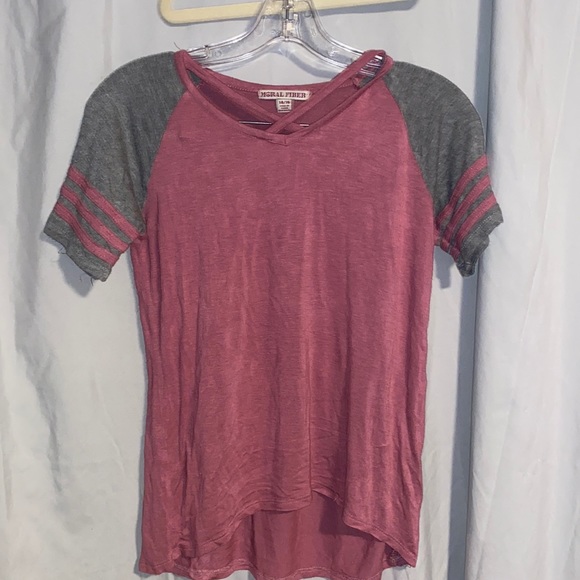 Moral Fiber Other - Pink and grey top